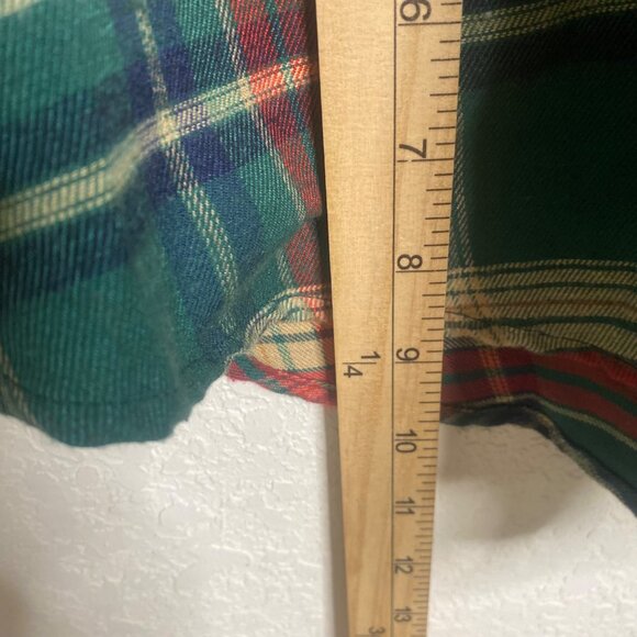 NWT Bloomchic Midi Dress Size 14/16 Red Green‎ Plaid Flannel Belted - Picture 7 of 11
